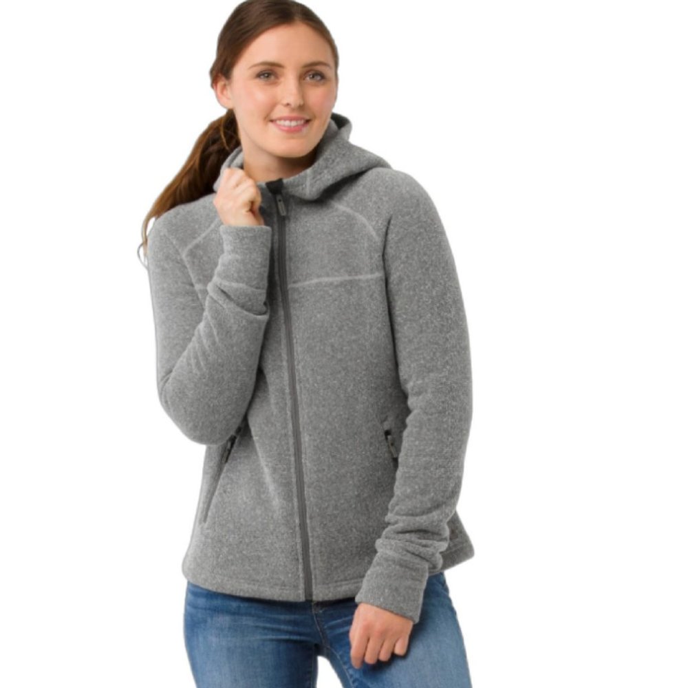 Smartwool Hudson Trail Full-Zip Fleece Sweater Jacket Grey